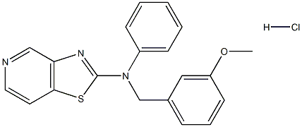 N-(3-METHOXYBENZYL)-N-PHENYL[1,3]THIAZOLO[4,5-C]PYRIDIN-2-AMINE HYDROCHLORIDE Struktur