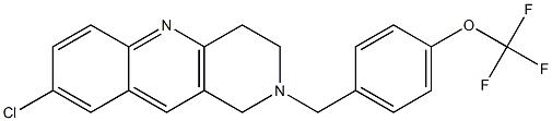 8-CHLORO-2-[4-(TRIFLUOROMETHOXY)BENZYL]-1,2,3,4-TETRAHYDROBENZO[B]-1,6-NAPHTHYRIDINE Struktur