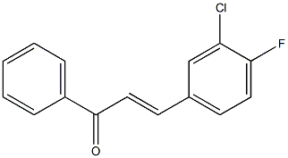 4Fluoro-3-ChloroChalcone Struktur