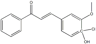 4-Hydroxy-3-Methoxy-4ChloroChalcone Struktur