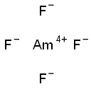 Americium(IV) fluoride Struktur