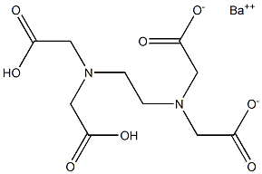 Barium dihydrogen EDTA Struktur