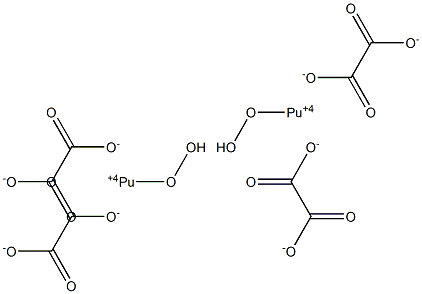 Di(dioxyplutonium(V)) oxalate Struktur