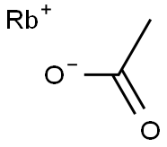 Rubidium acetate Struktur