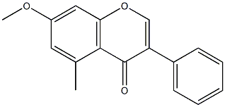 5-Methyl-7-methoxyisoflavone Struktur