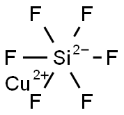 Copper fluosilicate Struktur