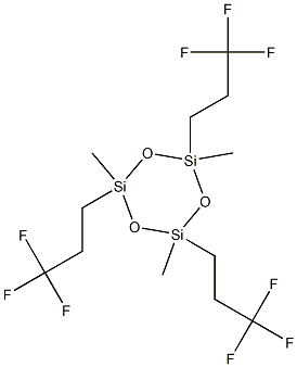 1,3,5-trimethyl-1,3,5-tris(3,3,3-trifluoropropyl)cyclotrisiloxane Struktur