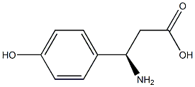 (R)-3-Amino-3-(4-hydroxy-phenyl)-propionic acid Struktur