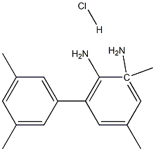 3,3',5,5'-tetramethylbiphenyldiamine hydrochloride Struktur