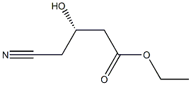 (S)-4-cyano-3-hydroxybutyric acid ethyl ester Struktur