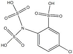 P-chloroaniline trisulfonic acid Struktur