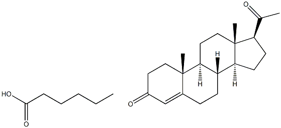 Progesterone caproate Struktur