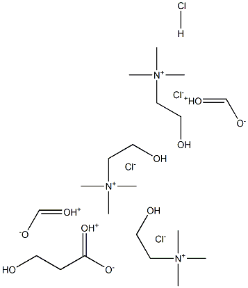 Choline hydrochloride [(2-hydroxyethyl)trimethylammonium chloride] Struktur