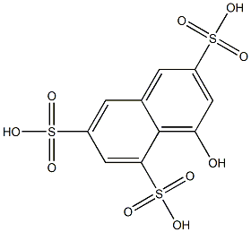 1-Naphthol-3,6,8-trisulfonic acid Struktur