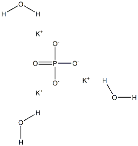 Tripotassium phosphate trihydrate Struktur