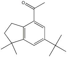 1,1-dimethyl-4-acetyl-6-tert-butylindane Struktur