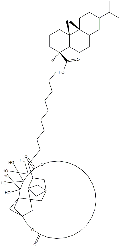 DIPENTAERYTHRITYLHEXAHYDROXYSTEARATE/STEARATE/ROSINATE Struktur