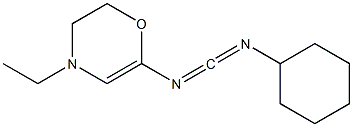 N-Cyclohexyl-N-(2-morpholnyl-(4)-ethyl)carbodiimide Struktur