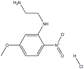 3-[(2-aminoethyl)amino]-1-methoxy-4-nitrobenzene hydrochloride Struktur