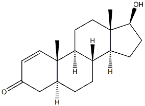 17BETA-HYDROXY-5ALPHA-ANDROST-1-ENE-3-ONE Struktur