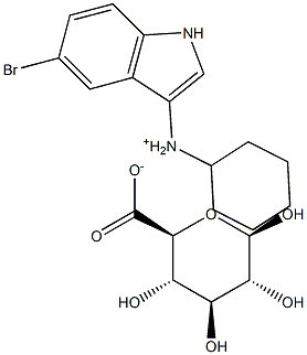 5-Bromo-3-indolyl-b-D-glucuronidecyclohexylammoniumsalt Struktur