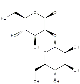 Methyl2-O-(a-D-mannopyranosyl)-b-D-mannopyranoside Struktur