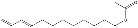 TRANS,TRANS-9,11-DODECADIENYL ACETATE Struktur