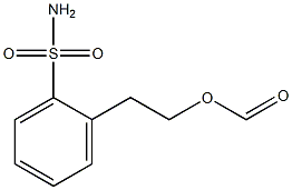 2-(ethyl formate)benzene sulfoamide Struktur