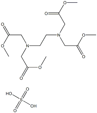 Ethylenediaminetetraacetic acid tetramethyl ester sulfate, Tech. Struktur