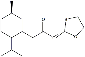 (1R,2S,5R)-menthyl-5R-acetoxy-[1,3]-oxathiolane-2R Struktur