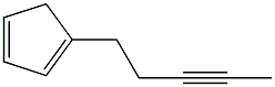 1-(3-Pentynyl)-1,3-cyclopentadiene Struktur