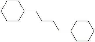 1,4-Dicyclohexylbutane. Struktur