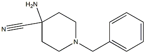 1-Benzyl-4-cyano-4-piperidinamine Struktur