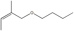 1-Butoxy-2-methyl-2-butene (Z)- Struktur