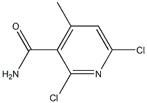 2,6-dichloro-4-methyl-3-pyridinecarboxamid Struktur