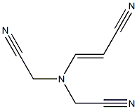 2-Propenenitrile, 3-[di(cyanomethyl)amino] Struktur