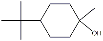 4-tert-Butyl-1-methylcyclohexanol Struktur