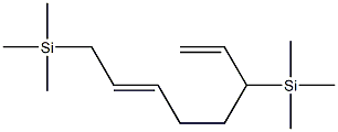 Trimethyl[(4E)-6-(trimethylsilyl)-1-vinyl-4-hexenyl]silane Struktur