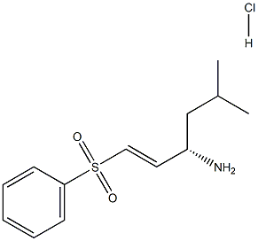 (E)-(3S)-3-Amino-5-methyl-1-(phenylsulphonyl)hex-1-ene hydrochloride Struktur