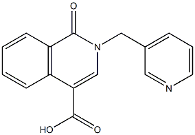 1,2-Dihydro-1-oxo-2-(pyridin-3-ylmethyl)isoquinoline-4-carboxylic acid Struktur