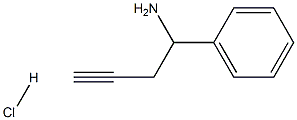 1-Amino-1-phenylbut-3-yne hydrochloride Struktur