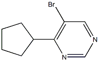 5-Bromo-4-cyclopentylpyrimidine Struktur