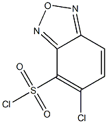 5-Chloro-2,1,3-benzoxadiazole-4-sulphonyl chloride 97% Struktur