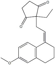 13-ETHYL-3-METHOXY-8,14-SECOGONA-1,3,5(10),9(11)-TETRAENE-14,17-DIONE Struktur