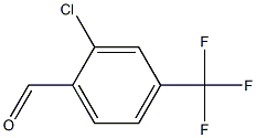 2-CHLORO-4-TRIFLUOROMETHYBENZALDEHYDE Struktur