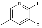 2-FLUORO-3-CHLORO-5-METHYLPYRIDINE Struktur