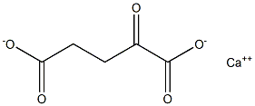 A-KETOGLUTARIC ACID, MONOCALCIUM SALT Struktur