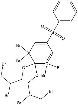 4,4Bis(2,3-dibromopropoxy)-3,3-5,5tetrabromodiphenylsulfone
 Struktur