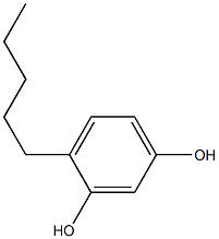 4-amylresorcinol Struktur