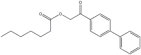 enanthic acid p-phenylphenacyl ester Struktur